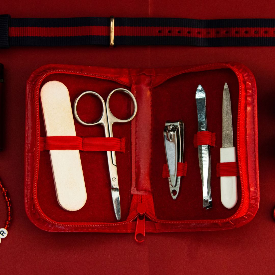 First aid kit supplies.