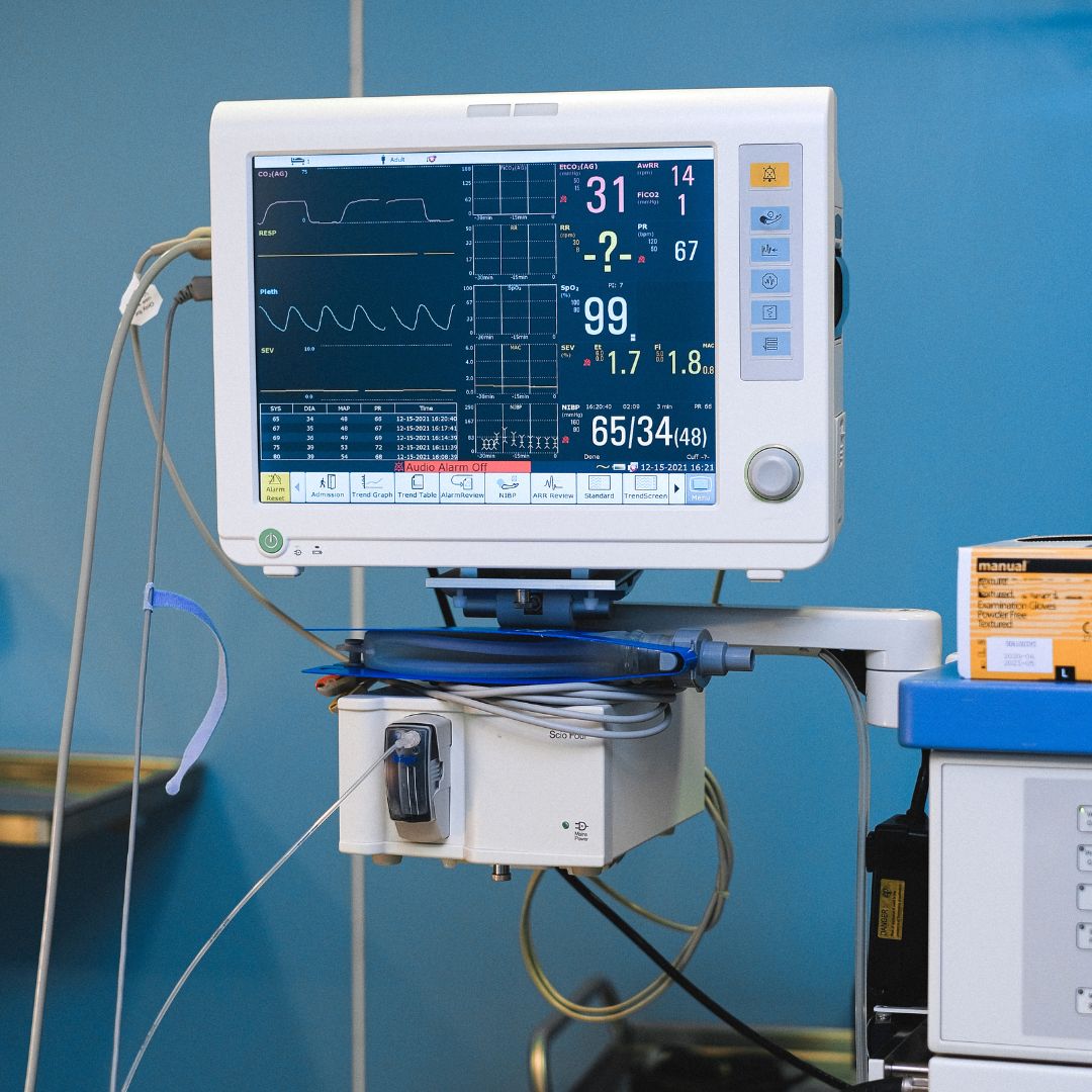Hospital vitals monitor.