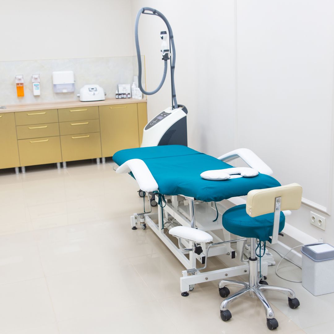 Medical exam room.