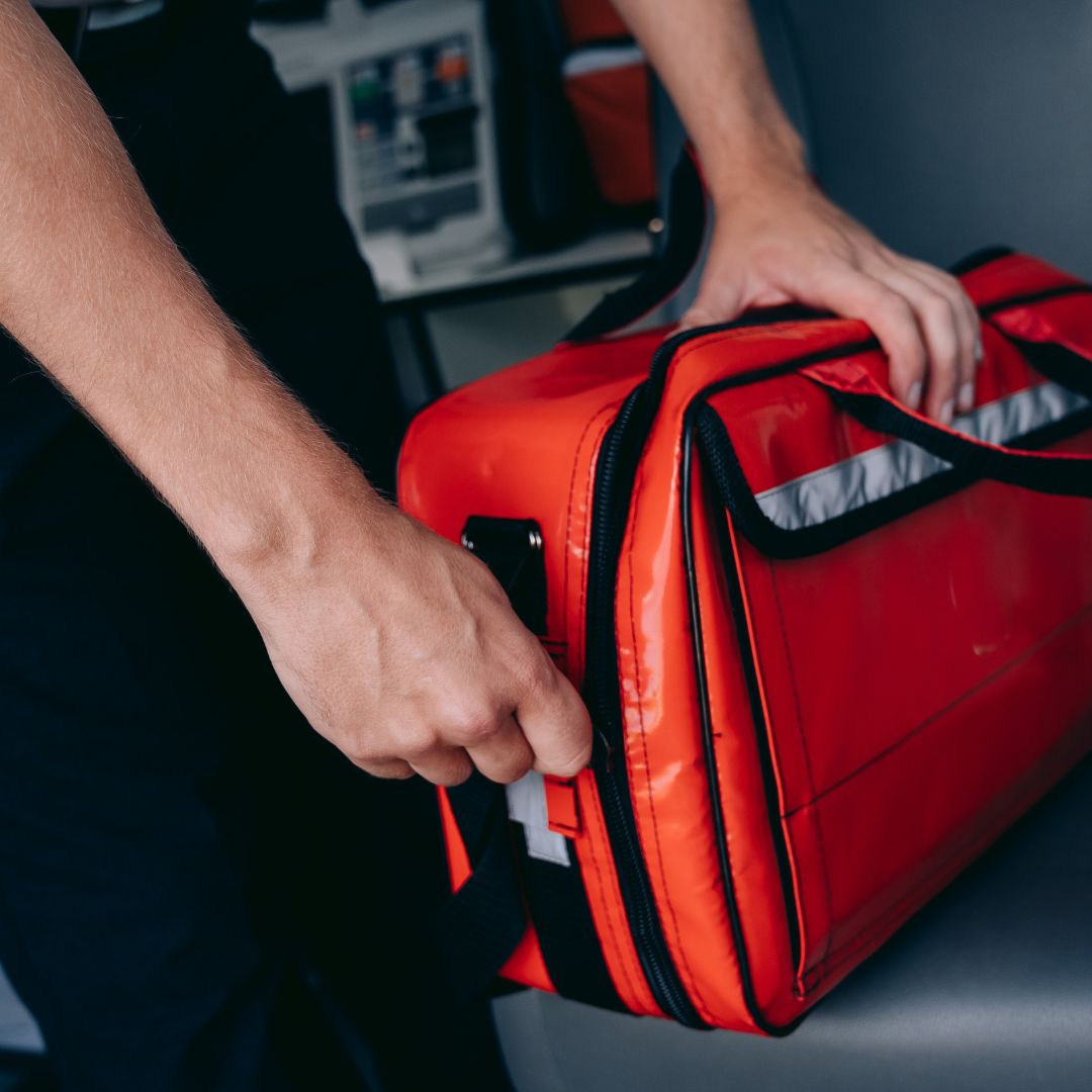First aid kit.