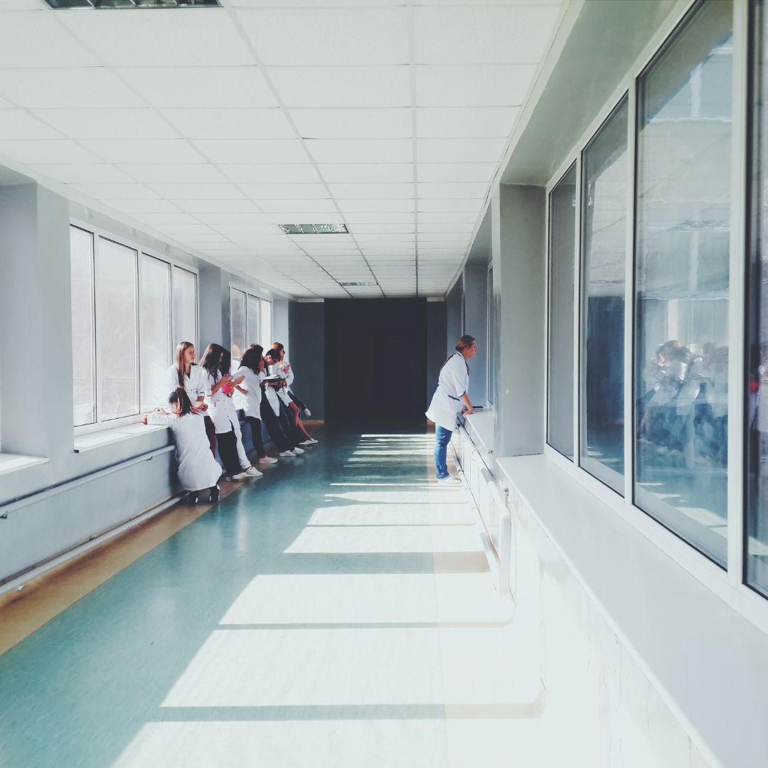 Hospital hallway.